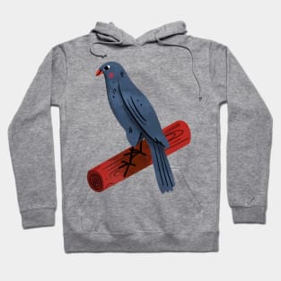 Bird Painting Hand Drawn Hoodie